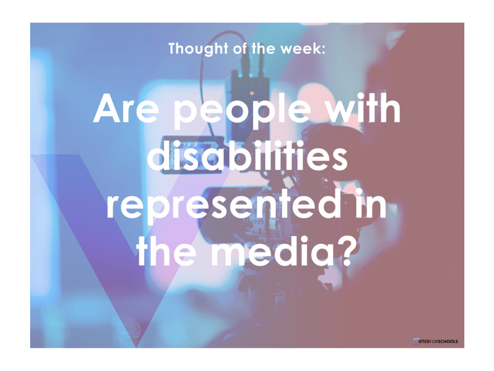 Are people with disabilities represented in the media?
