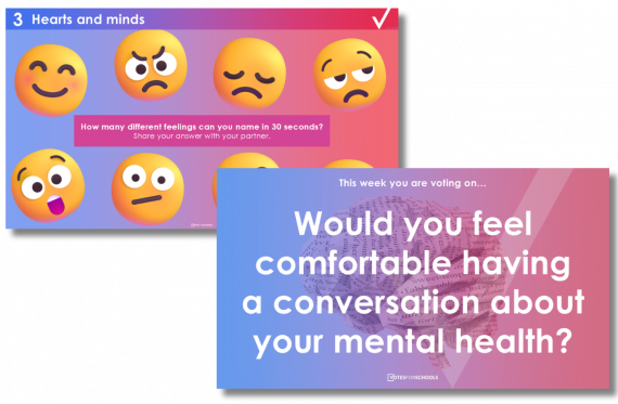 Would you be comfortable talking about mental health?